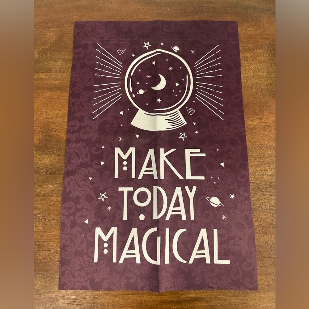 Witchy garden flag